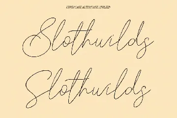 Slothwilds Handwritten Typeface font