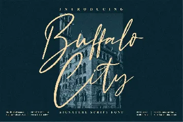 Buffalo City Signature Script Font