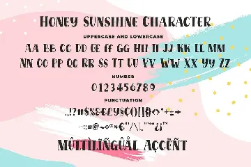 Honey Sunshine - a Quirky Serif Font