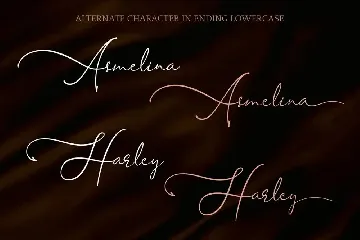 Asmelina Harley - Elegant Script Font