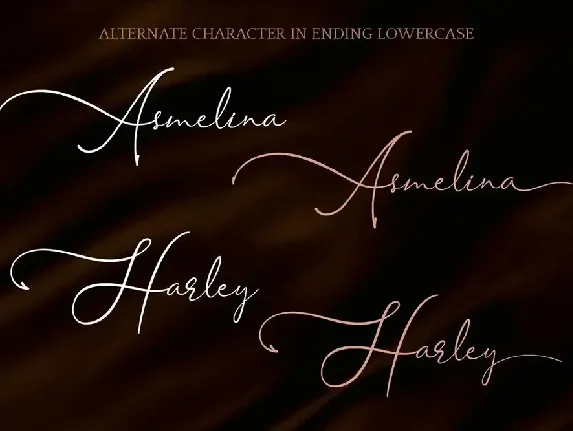 Asmelina Harley - Elegant Script Font