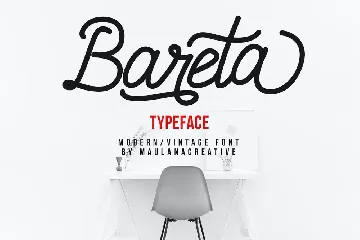 Bareta Vintage Modern Font