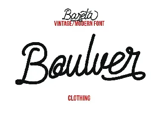 Bareta Vintage Modern Font