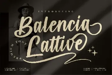 Balencia Lattive Modern Script Font