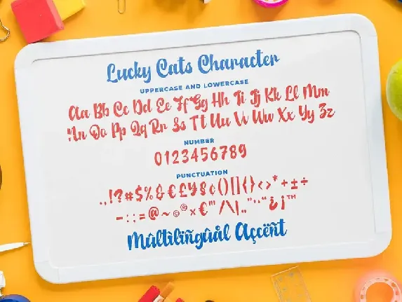 Lucky Cats - Funny Script Font