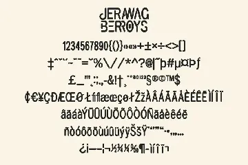 Jerawag Berroys Rounded Sans Serif Font