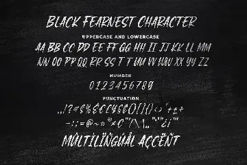 Black Fearnest - Strong Handwritten Font