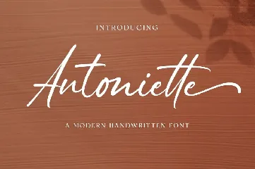 Antoniette - A Modern Handwritten Font