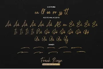 Frank Riesse - Stylish Signature font