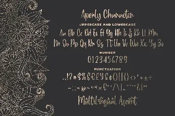 Aperly - Unique Script Font