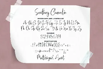 Santhay - Modern Script Font