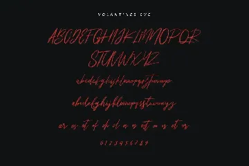 Volantines Brush SVG Font