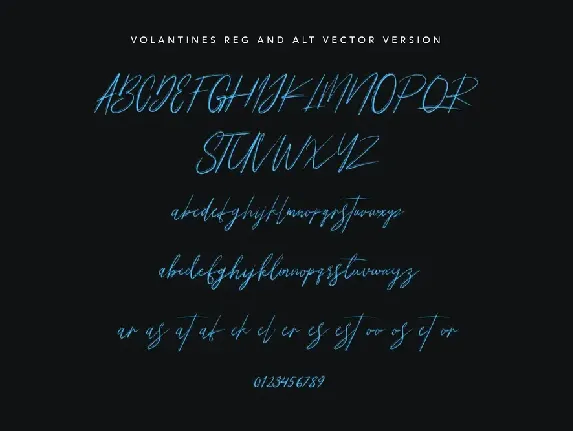 Volantines Brush SVG Font