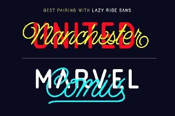 Lazy Ride Font - Script & Sans