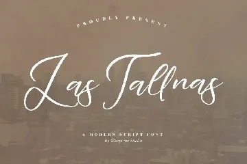 Las Tallnas Modern Script Font