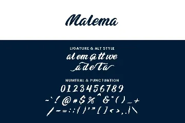 Malema Handwritten Script Font