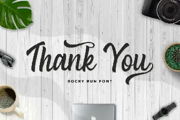 Rocky Run - Casual Bold Script Font