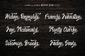 Rocky Run - Casual Bold Script Font