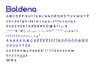 Boldena font