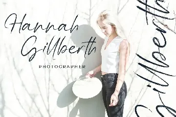 Hannah Gillberth Handwritten Brush Font