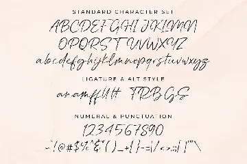 Hannah Gillberth Handwritten Brush Font