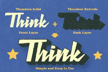 Retro Thunder - Rough Version font