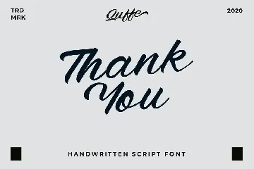 Quffe Handwritten Script Font