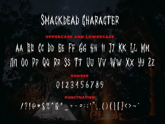 Smackdead - Black Metal Typeface font