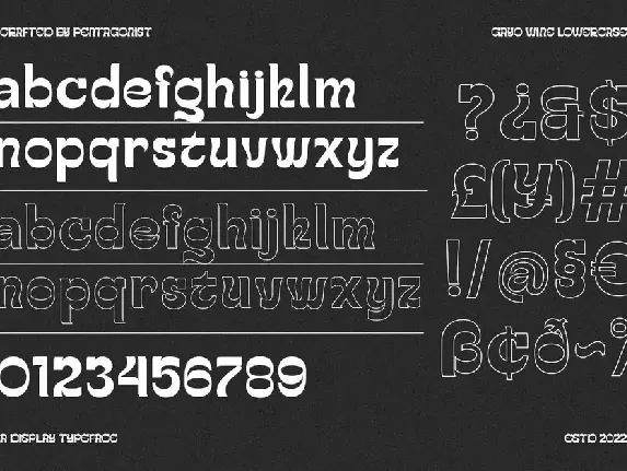 Gayo Wine | Fancy Display font