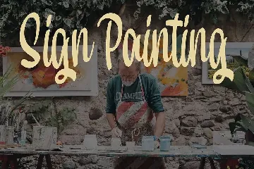 Hand Paint - Old Fashion Script font