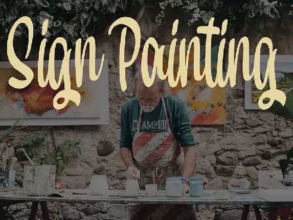 Hand Paint - Old Fashion Script font