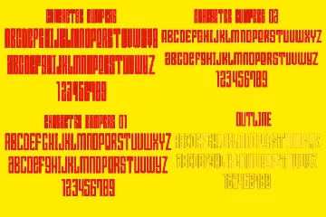 Bumpers font