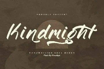 Kindmight Handwritten Brush Font