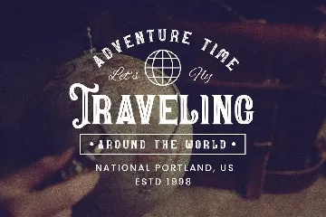 Portland Slove - Vintage Decorative Font