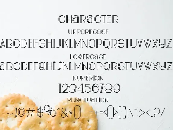 Bread Crackers font