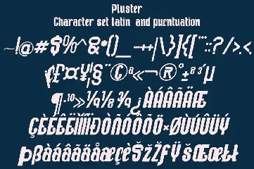 Pluster font