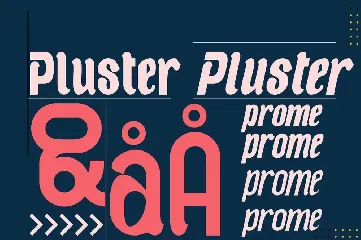 Pluster font