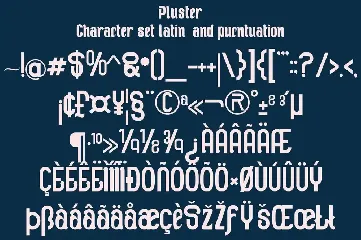 Pluster font