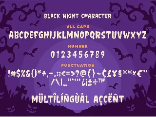 Black night - Horror Typeface font