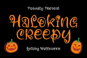 Haloking Creepy Quirky Halloween Font