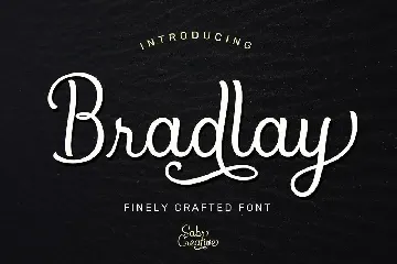 Bradlay Script font