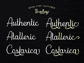 Bradlay Script font