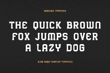 Hardora - Slab Serif Display Typeface font