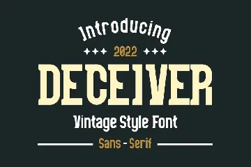 DECEIVER Font