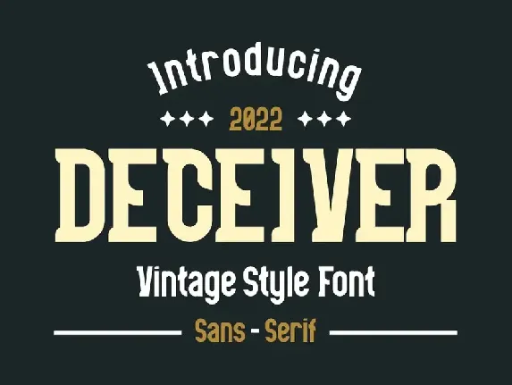 DECEIVER Font