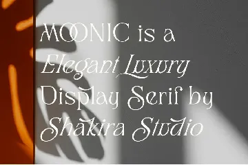 Moonic - Luxury Serif Font