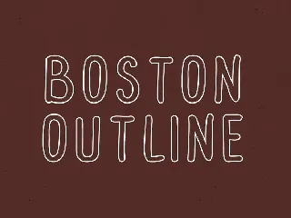 Boston City font