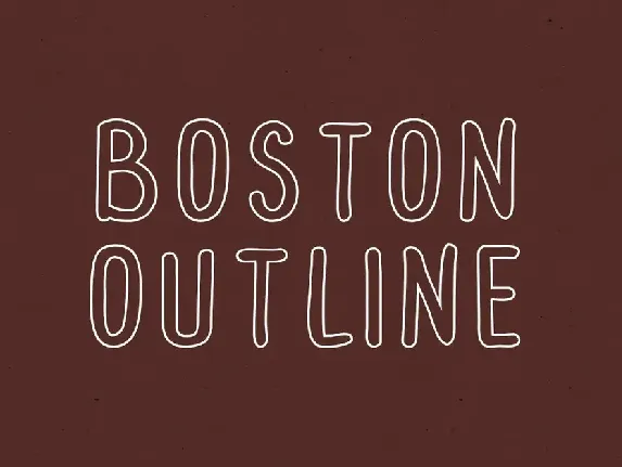 Boston City font