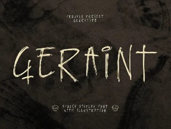 Geraint Spooky Display Font