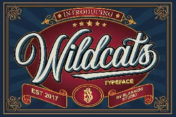 Wildcats - Copperplate Font